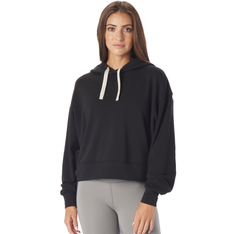 Women's Vintage Oversized Crop Hoodie