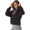 Glyder Women's Vintage Oversized Crop Hoodie hood up