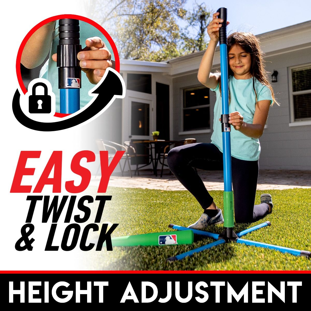 Franklin Sports MLB Foam XT Youth Batting Tee Set