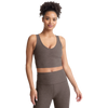 Beyond Yoga Spacedye Good Day Cropped Tank in Soft Umber Heather
