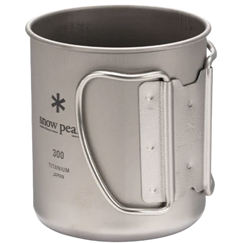 Ti-Single 300 Cup, Snow Peak Ti-Single 300 Cup handles folded