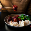 Snow Peak Trek Titanium Plate with food