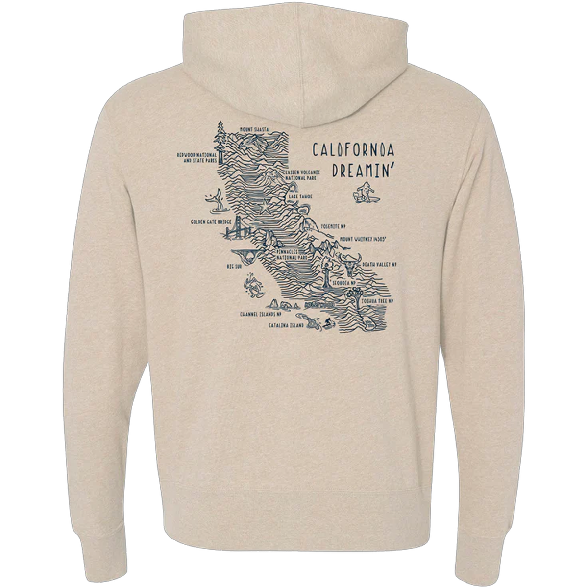 Men's California Topo Hoodie alternate view