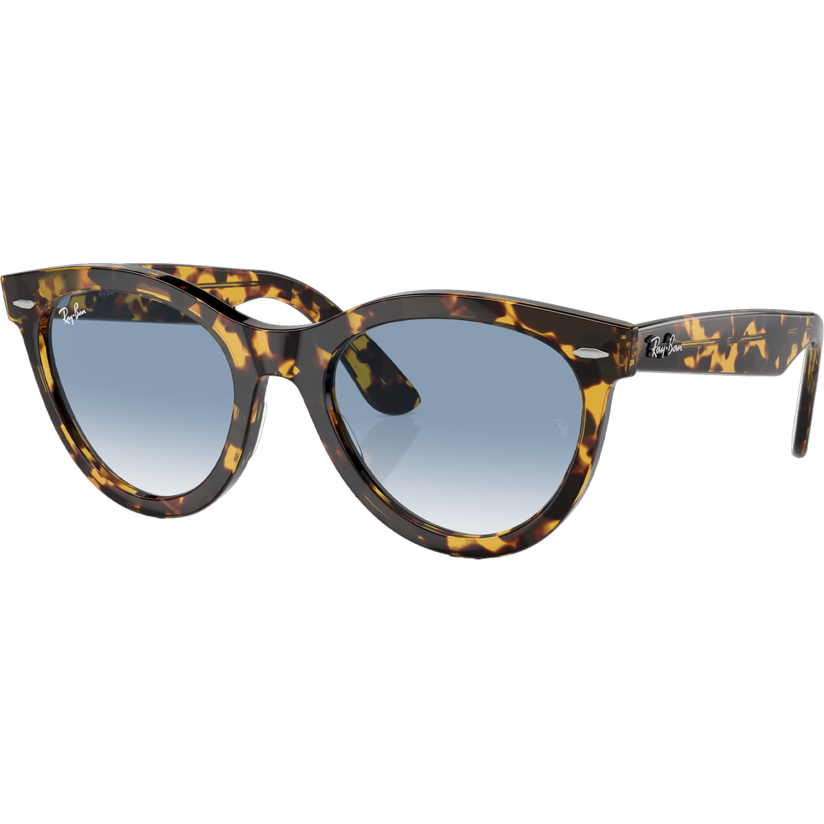 Wayfarer Way - Polished Yellow Havana/Clear & Blue alternate view