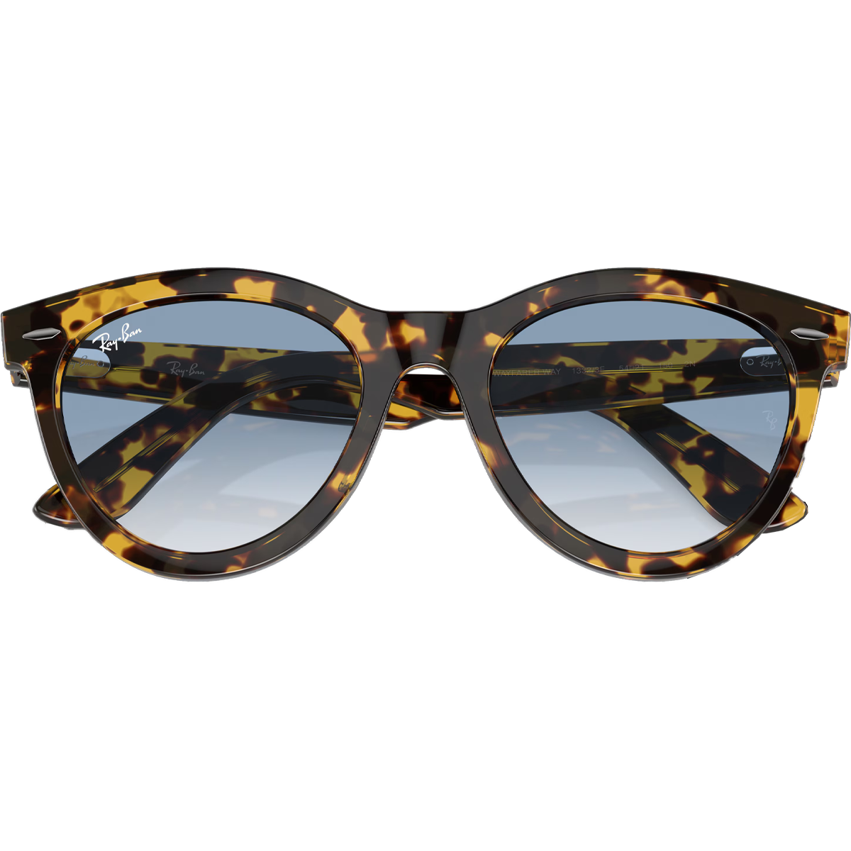 Wayfarer Way - Polished Yellow Havana/Clear & Blue alternate view