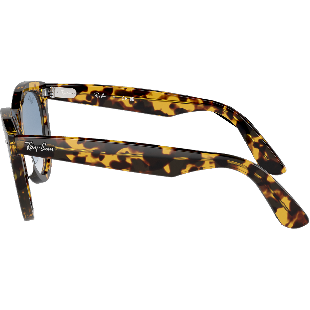 Wayfarer Way - Polished Yellow Havana/Clear & Blue alternate view