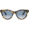 Ray Ban Wayfarer Way - Polished Yellow Havana/Clear & Blue