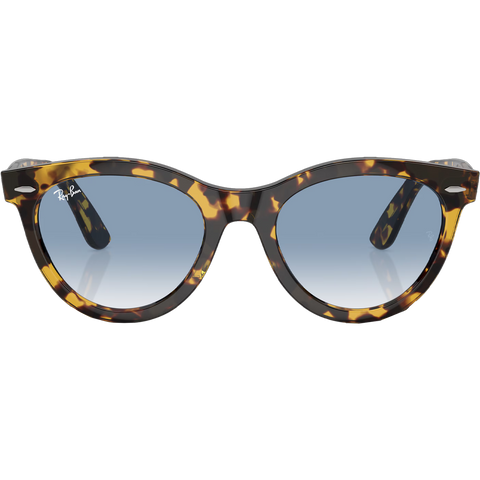 Wayfarer Way - Polished Yellow Havana/Clear & Blue