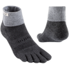 Injinji Trail Midweight Mini Crew in Granite front and back