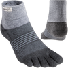 Injinji Women's Trail Midweight Mini Crew in Granite front and back