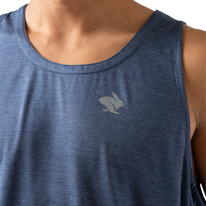 Men's Race Pace Tank, Rabbit Men's Race Pace Tank Front Logo