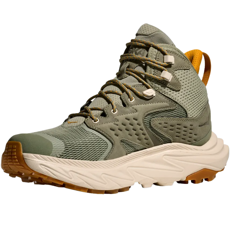 Men's Anacapa 2 Mid GTX, Hoka Men's Anacapa 2 Mid GTX in SMLK-Sea Moss/Oat Milk front left