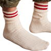 Free People Women's Jackson Cozy Stripe Socks in Classic Red