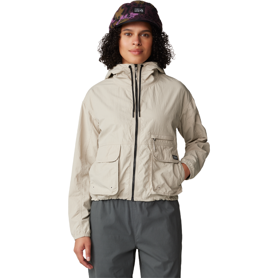Locachy Women's Lightweight Full Zip Curved Hem Athletic