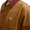 Carhartt Men's Rugged Flex Duck Loose Fit Chore Coat Front Logo