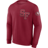 Fanatics Men's 49ers Varsity Letter Crew in Cardinal