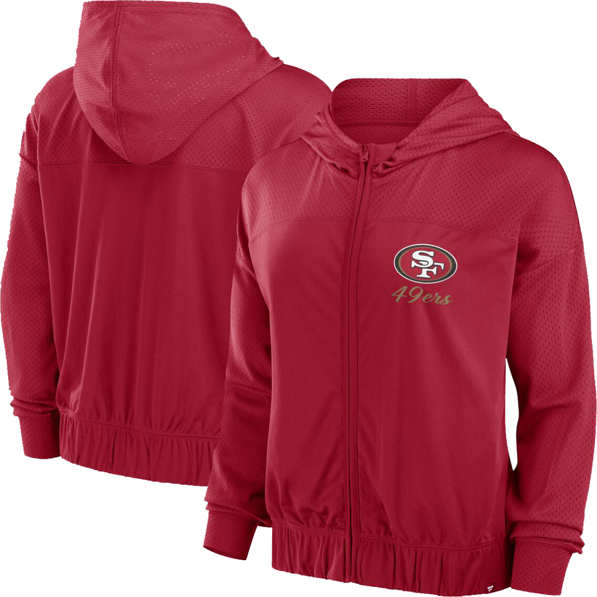 Women's 49ers Script Lock Full-Zip Hood alternate view