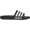 Adidas Adilette Shower Slides in Black/White right profile