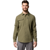 Columbia Men Skien Valley Long Sleeve Shirt in Stone Green