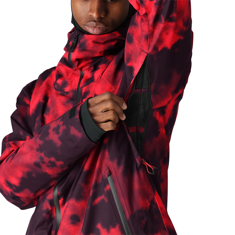 Men's Gateway Jacket, 686 Men's Gateway Jacket in RDNB-Red Nebula pit zipper