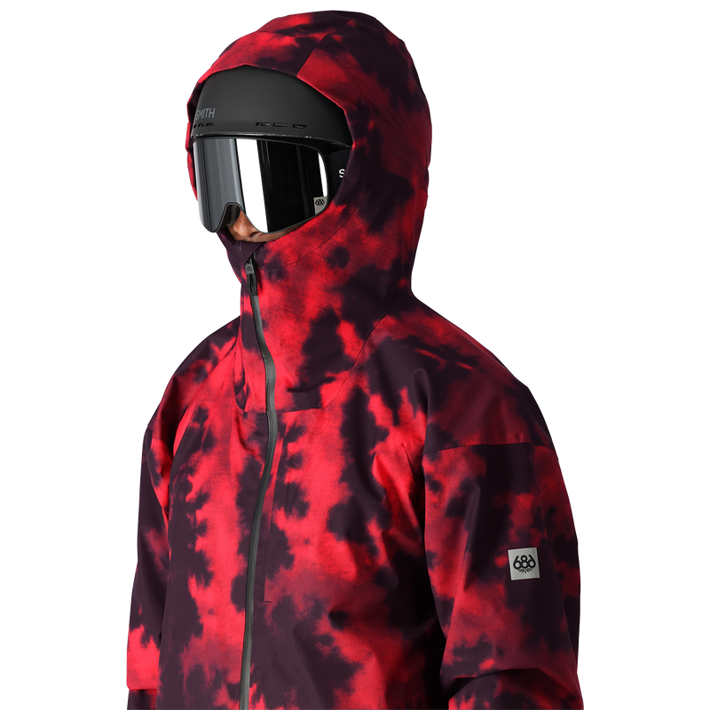 Men's Gateway Jacket, 686 Men's Gateway Jacket in RDNB-Red Nebula  hood