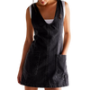 Free People Women's High Roller Skirtall in Mineral Black