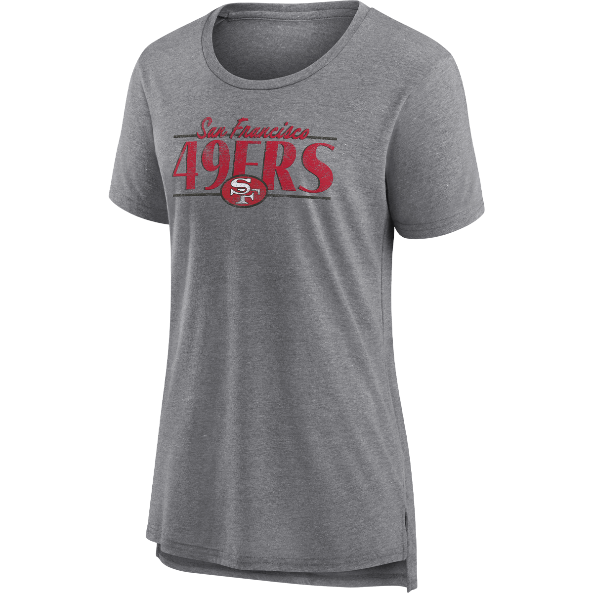 Women's 49ers Up The Middle Triblend Short Sleeve Tee alternate view