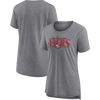 Fanatics 49ers Up The Middle Triblend SS Tee front and back