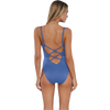 Sunsets Veronica One Piece in Harbor Blue Sandbar Rib back