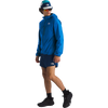 The North Face Higher Run Wind Jacket in Hero Blue 3/4 Front