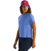 The North Face Women's Dune Sky Short Sleeeve in 0YI-Virtual Blue front left