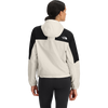 The North Face Women's Mountain Wind Jacket in ROU-White Dune/TNF Black on model back