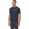 Rab Men's Crimp Logo Tee in TMB-Tempest Blue front left
