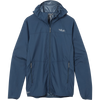 Rab Men's Windgather Hoodie in TMB-Tempest Blue