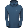 Rab Women's Borealis Hooded Jacket in Tempest Blue