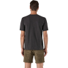 Patagonia Men's Applied Imagination Organic T-Shirt in INBK-InkBlack on model back