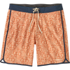 Patagonia Men's Hydrospeak Side Short  Boardshort 18" in Mountain Breeze/Sunset Orange