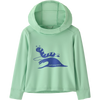 Patagonia Youth Baby Capilene Silkweight Hoody in Caterpillar Chiller Rinsed Green