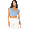 Roxy Women's Coffee Date Tee in Riviera Solid