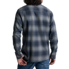 Kuhl Men's Law Flannel Long Sleeve in SBL Steel Blue back