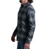 Kuhl Men's Law Flannel Long Sleeve in SBL Steel Blue left