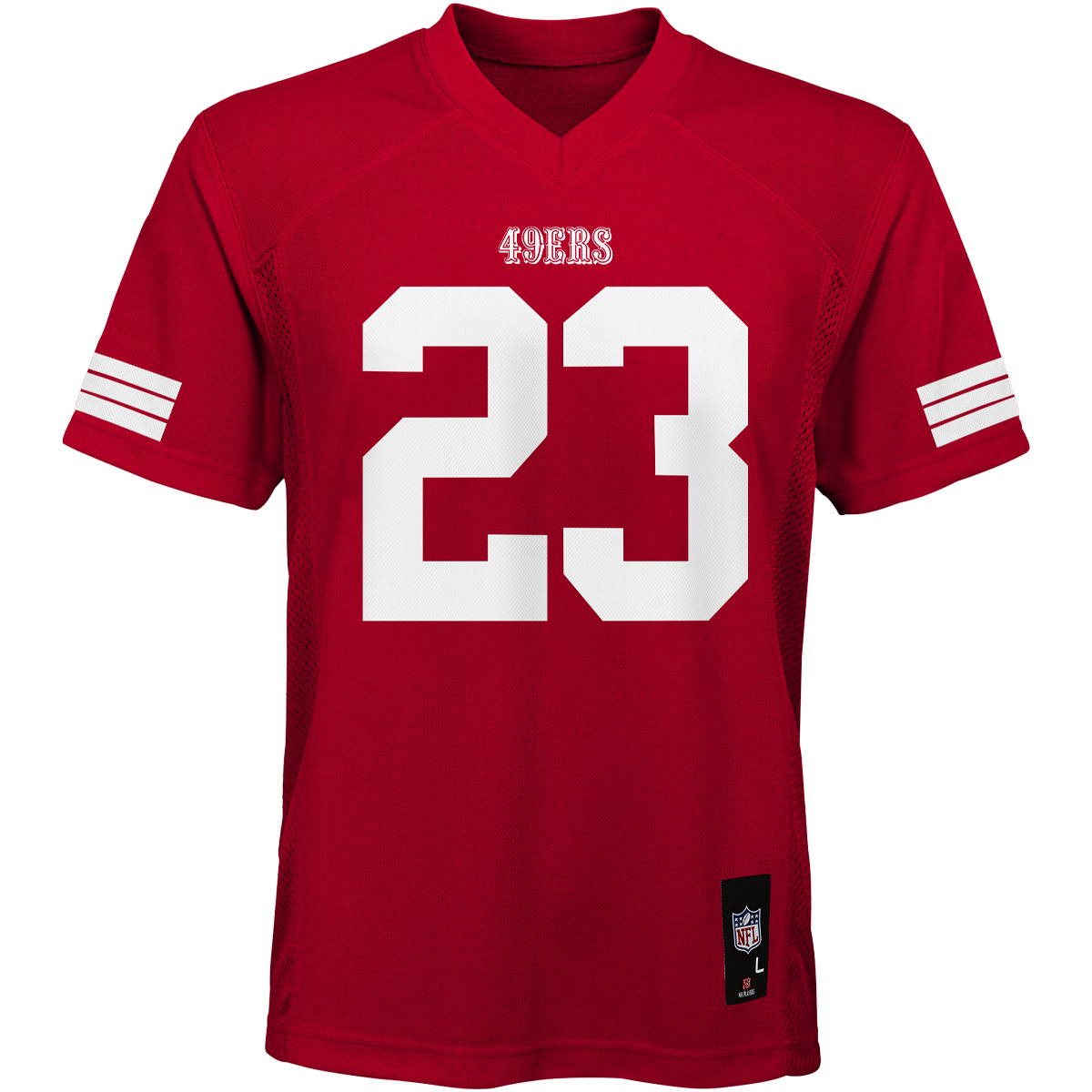 Outerstuff Youth Christian McCaffrey Scarlet San Francisco 49ers Replica Player Jersey Size XL Red