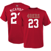 Outerstuff Youth 49ers Mainliner Name & Number Tee - McCaffrey in Dark Red