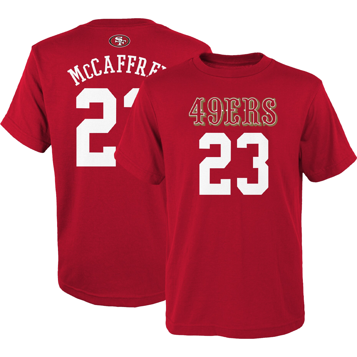 Youth 49ers Mainliner Name & Number Tee - McCaffrey alternate view