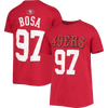 Outerstuff Youth 49ers Mainliner Name & Number Tee - Bosa in Dark Red