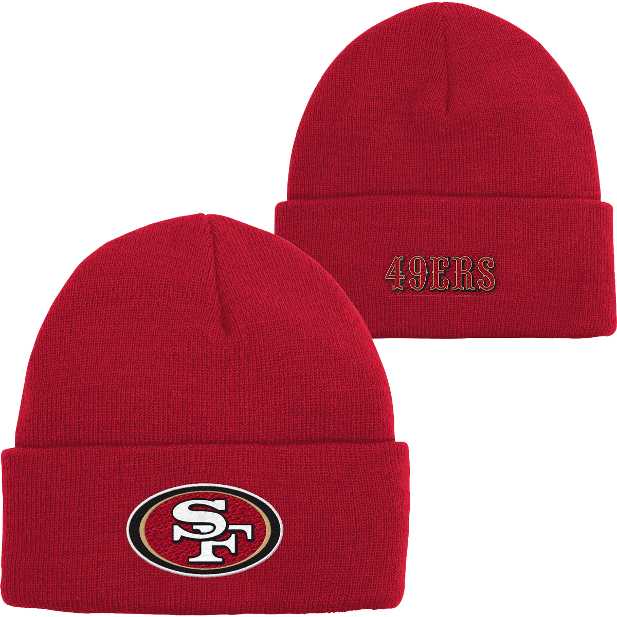 Youth 49ers Basic Cuff Knit alternate view