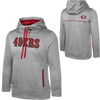 Outerstuff Women's 49ers Grounded Pullover Hoodie front and back