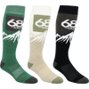 686 Mountain Scape Sock (3pk) in Earth Tones