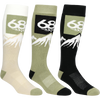 686 Snow Caps Sock (3pk) in Multi