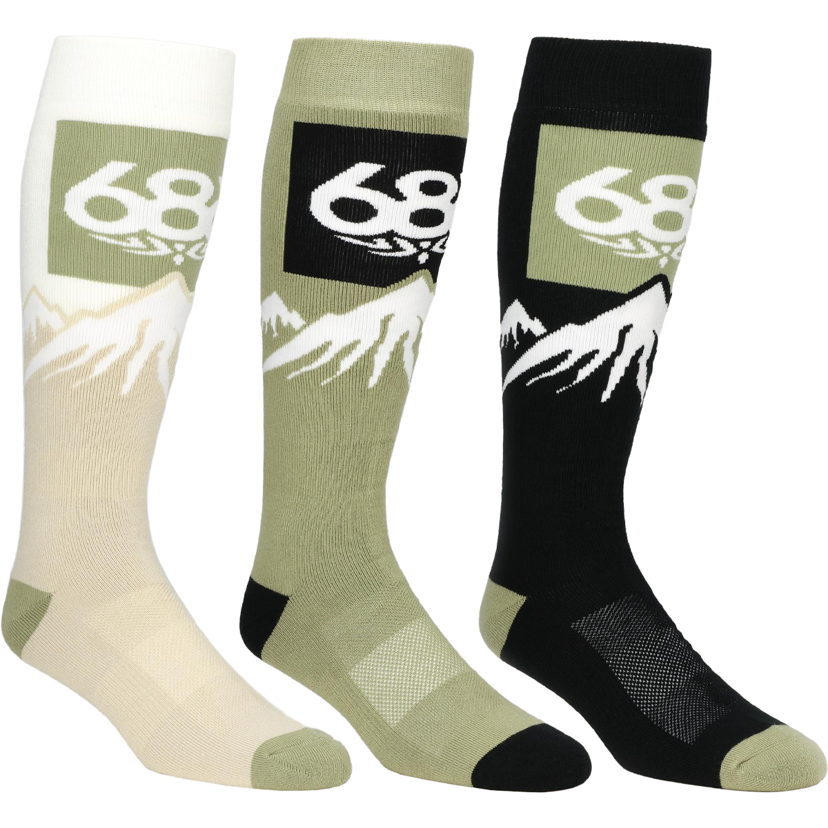 Snow Caps Sock (3pk) alternate view